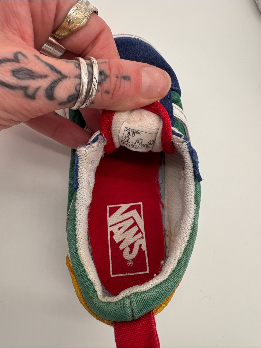 Toddler Color Block Vans - Picture 6 of 7